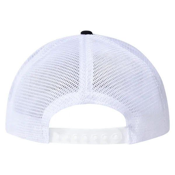 Low style structured six panel cap with mesh and plastic strap... from ASI 73775 Unionwear