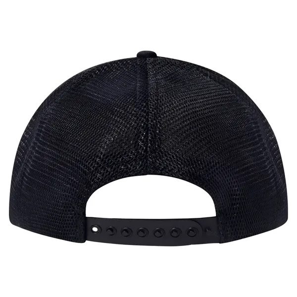 Low style structured six panel cap with mesh and plastic strap... from ASI 73775 Unionwear