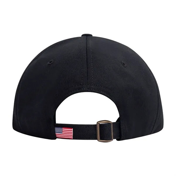 Lowstyle Structured Cotton Twill Union/USA Made Baseball Cap With Fabric Strap-Buckle.... from ASI 73775 Unionwear