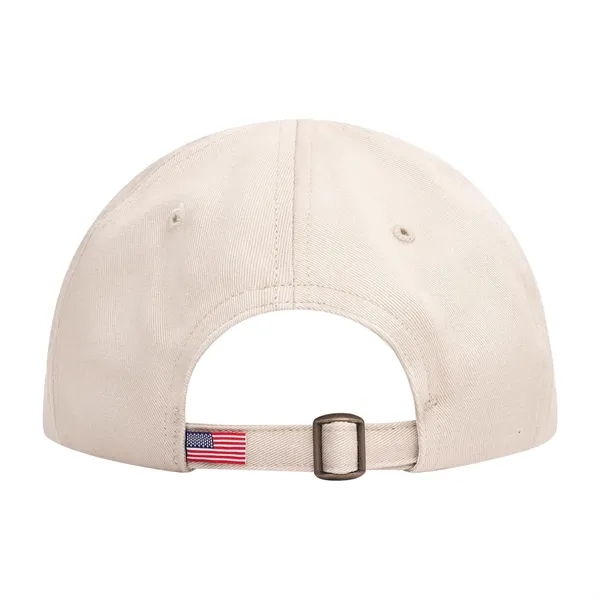 Lowstyle Structured Cotton Twill Union/USA Made Baseball Cap With Fabric Strap-Buckle.... from ASI 73775 Unionwear