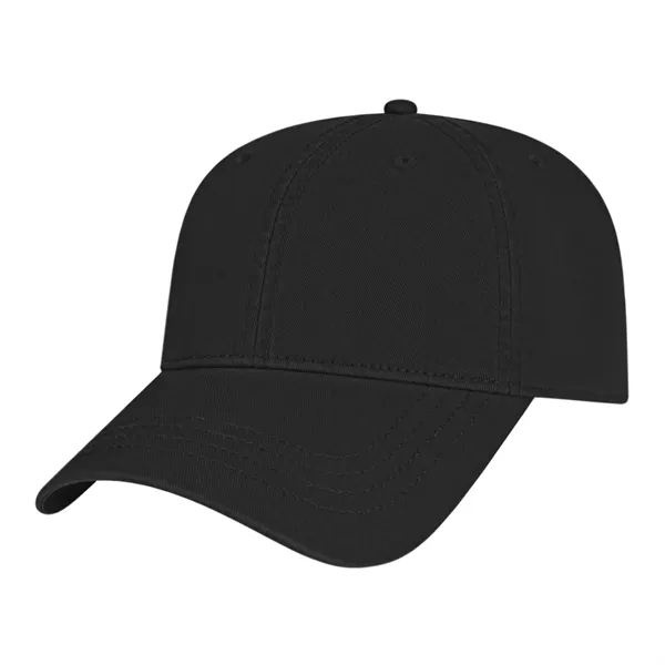 Low profile six panel unstructured twill golf cap with antique brass... from ASI 43792 Cap America Inc