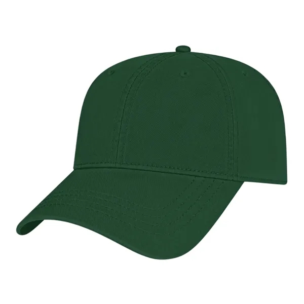 Low profile six panel unstructured twill golf cap with antique brass... from ASI 43792 Cap America Inc