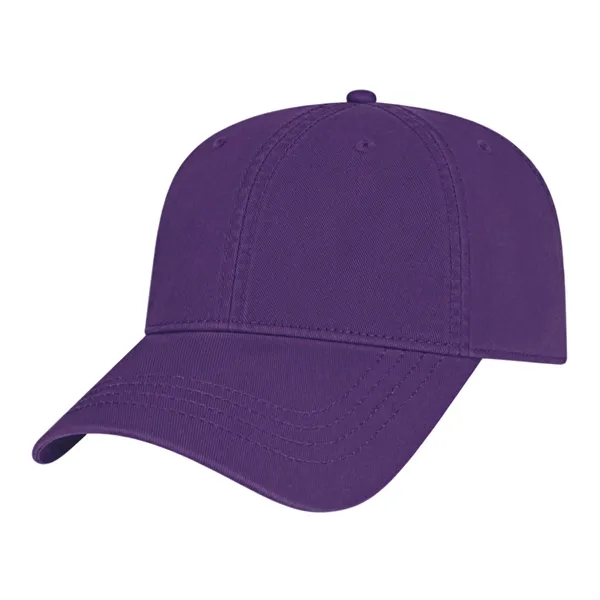 Low profile six panel unstructured twill golf cap with antique brass... from ASI 43792 Cap America Inc