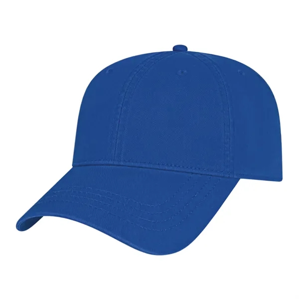 Low profile six panel unstructured twill golf cap with antique brass... from ASI 43792 Cap America Inc