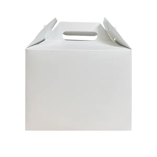 Pop-Open White Cardboard Gable Box with Full Color Imprinting... from ASI 45795 Colorguppy Printing