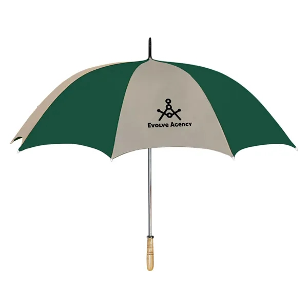 The umbrella features a comfortable wood grip handle for easy carrying... from ASI 57956 Graphco line