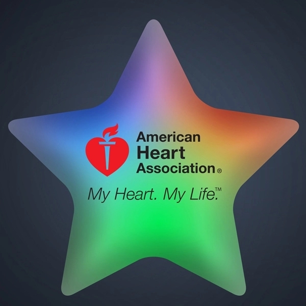 Blank or Imprinted. Stock Light Up Star Shaped Lapel Pin With... from ASI 34194 ALightPromos / Alight Promotional Products