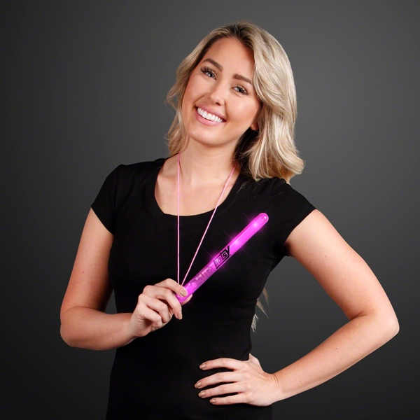 Flashing LED Patrol Wand with 27" lanyard. Blank or Imprinted.... from ASI 34194 ALightPromos / Alight Promotional Products