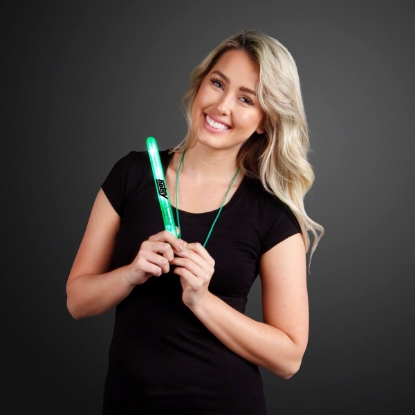 Flashing LED Patrol Wand with 27" lanyard. Blank or Imprinted.... from ASI 34194 ALightPromos / Alight Promotional Products