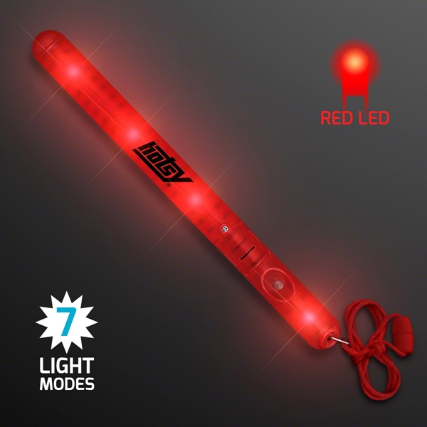 Flashing LED Patrol Wand with 27" lanyard. Blank or Imprinted.... from ASI 34194 ALightPromos / Alight Promotional Products