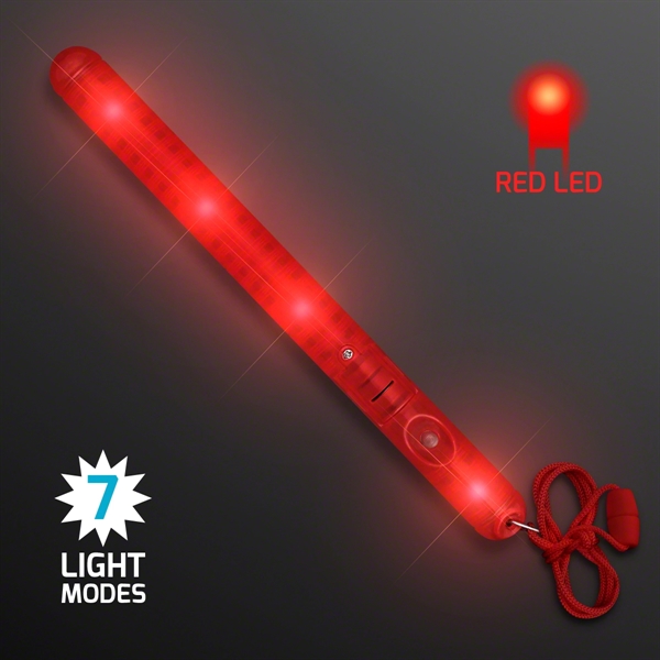 Flashing LED Patrol Wand with 27" lanyard. Blank or Imprinted.... from ASI 34194 ALightPromos / Alight Promotional Products