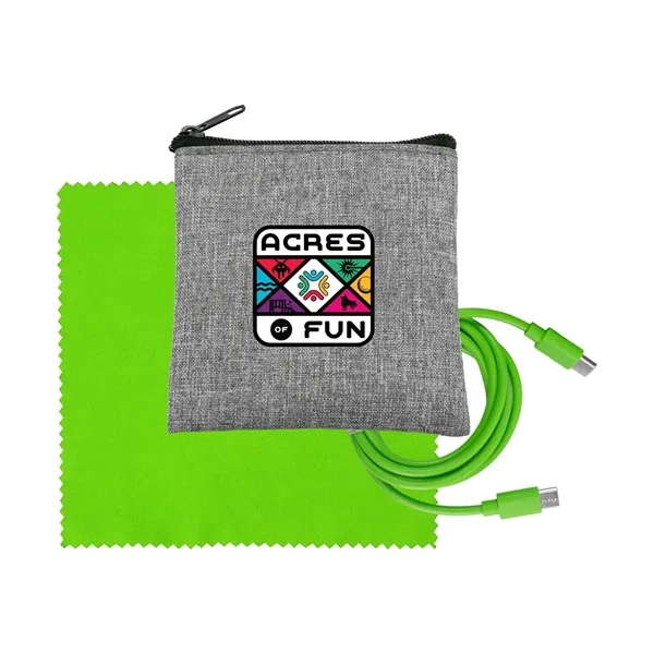 Recycled A+C to C Cable & Cloth Set... from ASI 30208 A P Specialties / AP Specialties