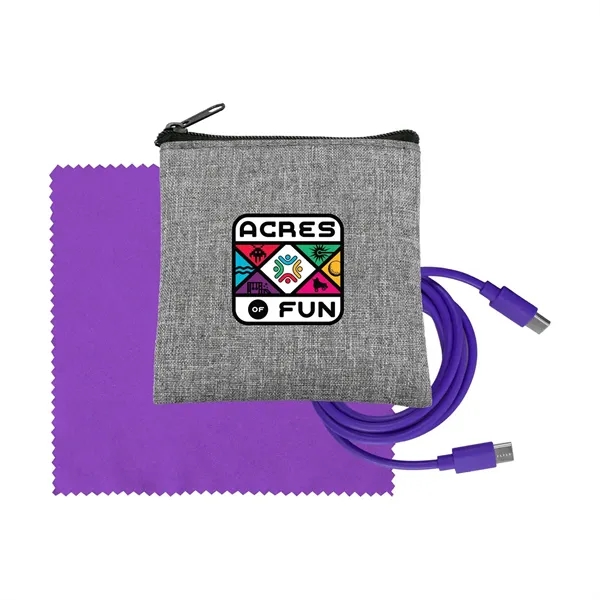 Recycled A+C to C Cable & Cloth Set... from ASI 30208 A P Specialties / AP Specialties