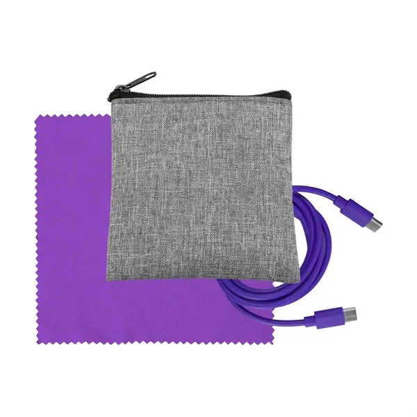 Recycled A+C to C Cable & Cloth Set... from ASI 30208 A P Specialties / AP Specialties