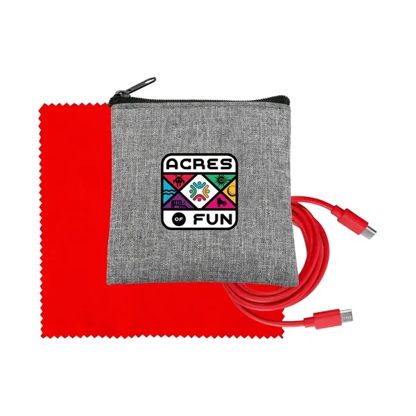 Recycled A+C to C Cable & Cloth Set... from ASI 30208 A P Specialties / AP Specialties