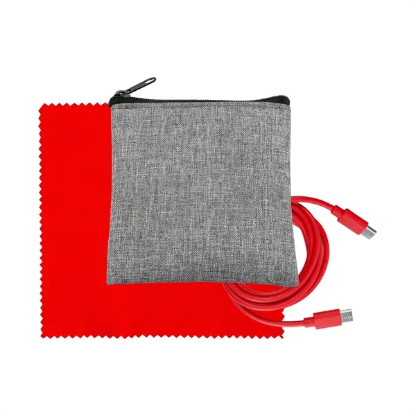 Recycled A+C to C Cable & Cloth Set... from ASI 30208 A P Specialties / AP Specialties