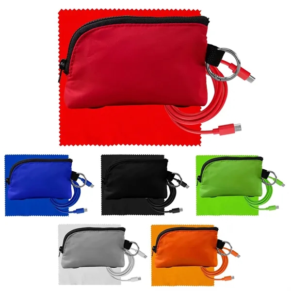 Zip Around C to C Cable & Cloth Set... from ASI 30208 A P Specialties / AP Specialties