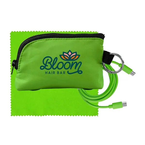 Zip Around C to C Cable & Cloth Set... from ASI 30208 A P Specialties / AP Specialties