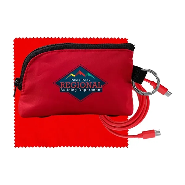 Zip Around C to C Cable & Cloth Set... from ASI 30208 A P Specialties / AP Specialties