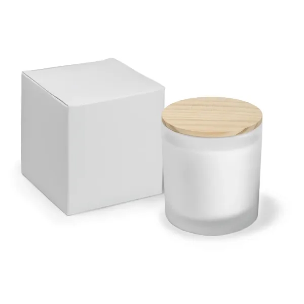 Classic, frosted glass provides a muted background for your printed artwork... from ASI 38850 Bath Promotions