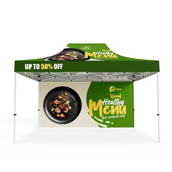 10'x15' Standard Hex Aluminum, full color imprint on premium 600d Polyester,... from ASI 49891 Discount Marketing Products / DMP