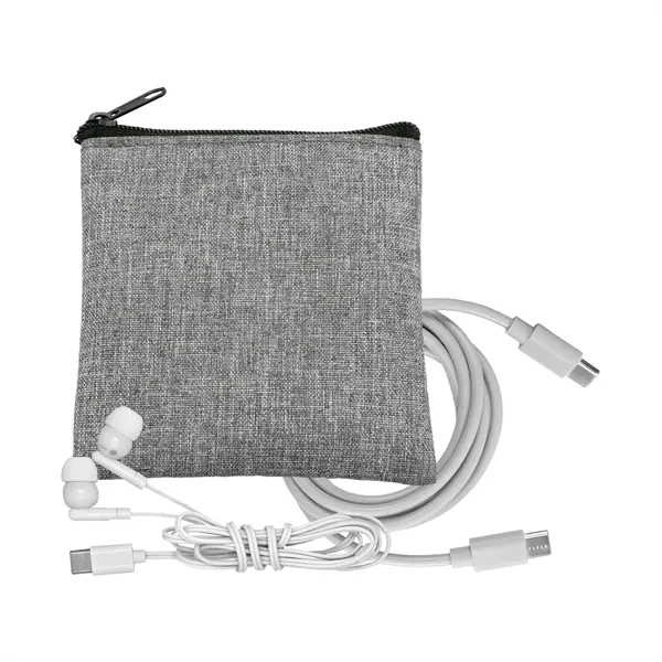 Recycled C to C Cable & Ear Bud Set... from ASI 30208 A P Specialties / AP Specialties