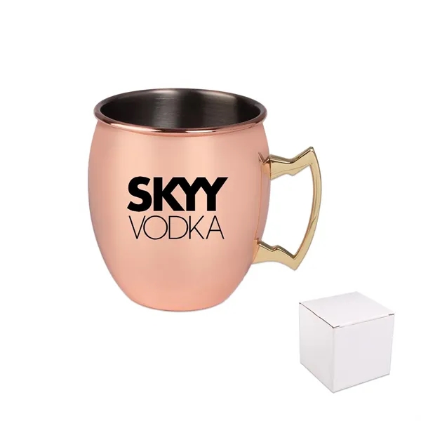 17-ounce stainless steel Moscow Mule mug with a white box.... from ASI 98360 WOWLine / WOWLine®