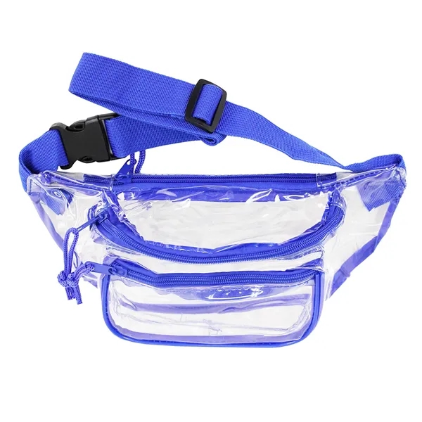 8" x 4" x 3" clear PVC fanny pack with zippered... from ASI 37980 Bagworld / BagWorld