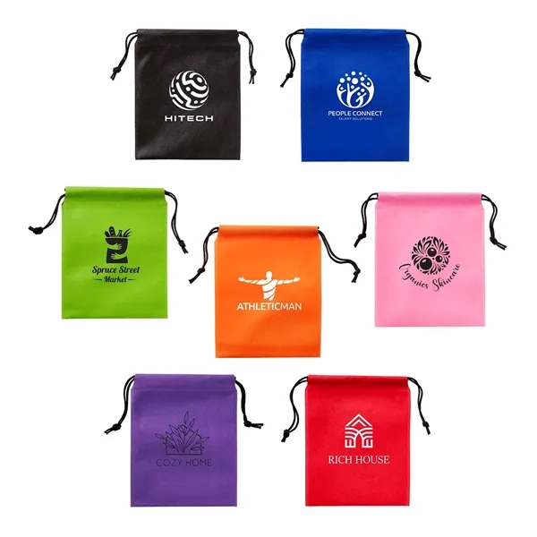 8" x 10" non woven drawstring pouch in assorted colors.... from ASI 63549 Jornik Manufacturing Corp / Jornik