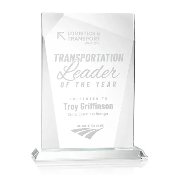 The Shamrock is a tall rectangular award that features geometric bevels... from ASI 84592 St Regis Group / St Regis