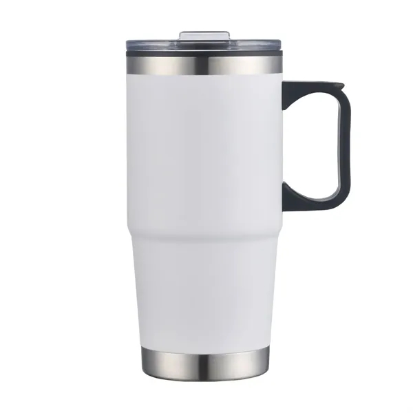 The 24oz Lilium Double Wall Travel Mug boasts a durable powder-coated... from ASI 84592 St Regis Group