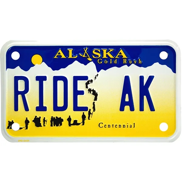 Embossed motorcycle license plate made of aluminum.... from ASI 50120 Dixie Seal & Stamp Co Inc / Dixiline
