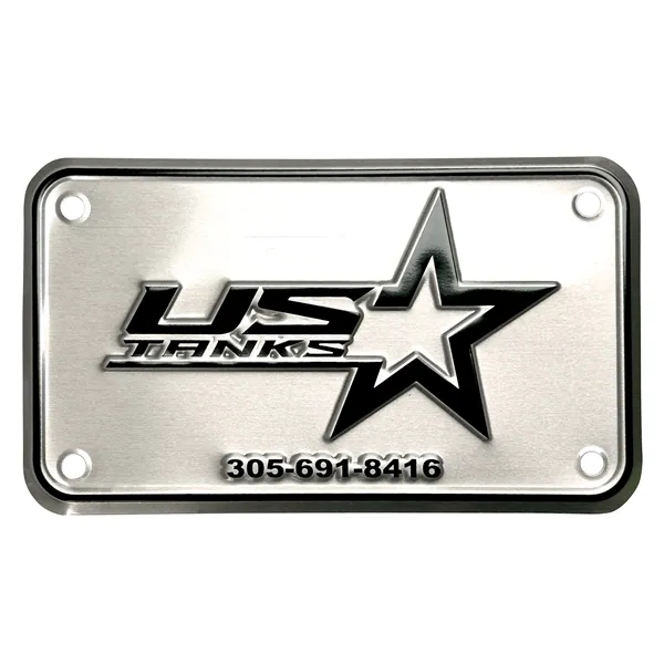 Embossed motorcycle license plate made of aluminum.... from ASI 50120 Dixie Seal & Stamp Co Inc / Dixiline