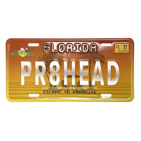 6" x 12" x .024" embossed auto license plate made of... from ASI 50120 Dixie Seal & Stamp Co Inc / Dixiline