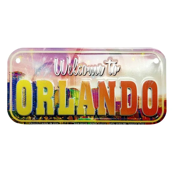 3" x 6" embossed aluminum bicycle plate with two holes.... from ASI 50120 Dixie Seal & Stamp Co Inc / Dixiline