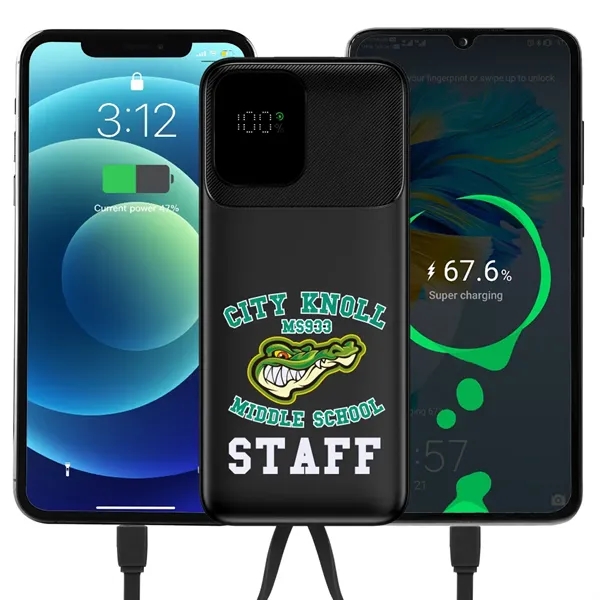 The Houston Dual Cord Power Bank 10000 is a versatile and... from ASI 90154 Sunjoy Group Inc