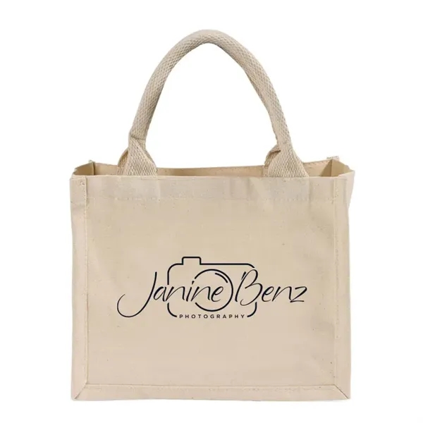 Durable cotton tote with reinforced handles & clear pocket for name... from ASI 67557 LimeLight Ent / Limelight USA