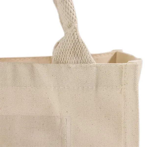 Durable cotton tote with reinforced handles & clear pocket for name... from ASI 67557 LimeLight Ent / Limelight USA