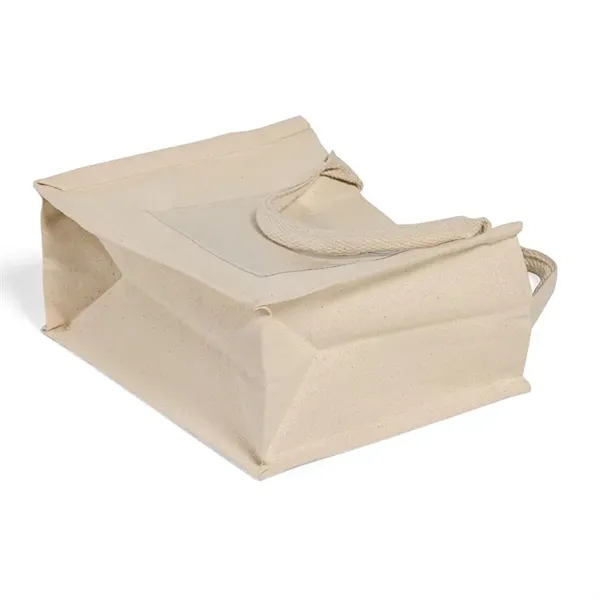 Durable cotton tote with reinforced handles & clear pocket for name... from ASI 67557 LimeLight Ent / Limelight USA