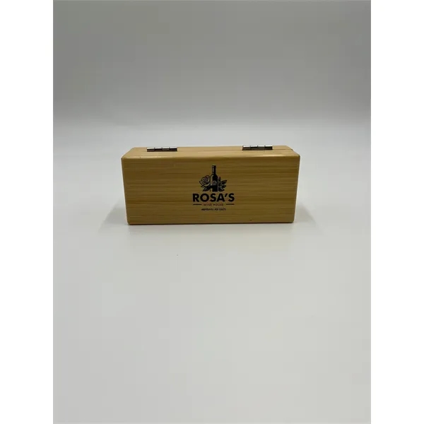 Bamboo wine kit with opener and stopper.... from ASI 55675 Galaxy Balloons Inc