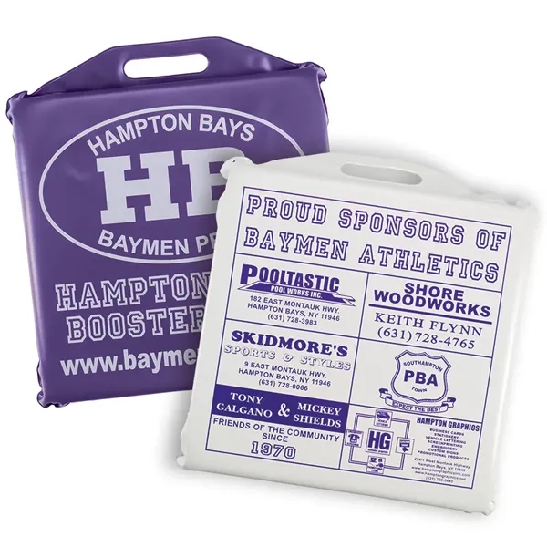 Thick, durable 10 mil. phthalate-free vinyl seat cushion with a built-in... from ASI 77280 Pepco Poms / Pepco Poms