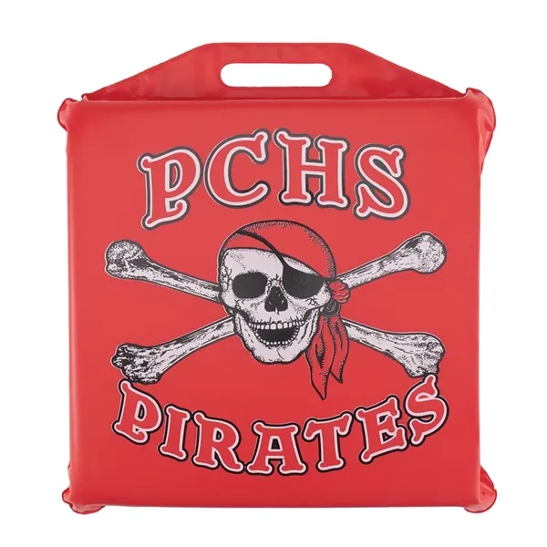 Thick, durable 10 mil. phthalate-free vinyl seat cushion with a built-in... from ASI 77280 Pepco Poms / Pepco Poms