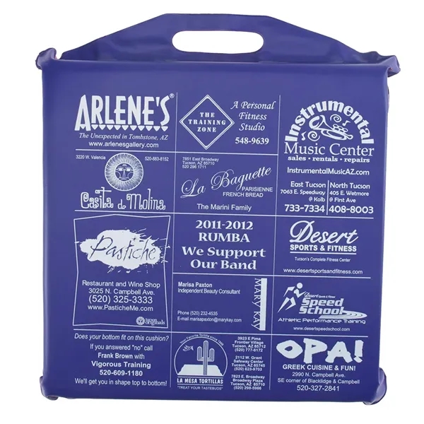 Thick, durable 10 mil. phthalate-free vinyl seat cushion with a built-in... from ASI 77280 Pepco Poms / Pepco Poms