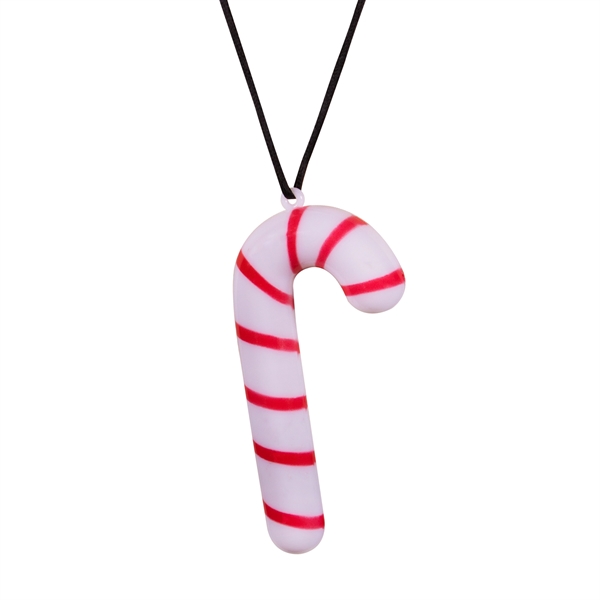 5" red and white striped candy cane necklace with LED lights.... from ASI 42016 Brighter Promotions Inc / Chemical Light™ Liquid Light