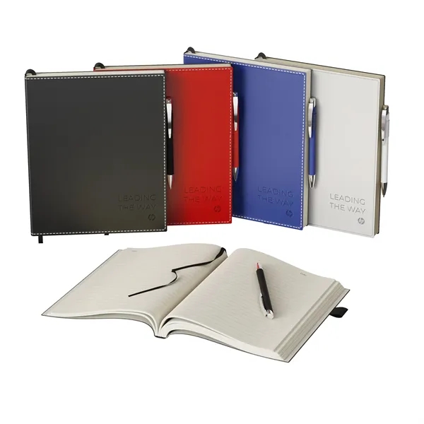 Combo includes ST4671 Bradford softcover 8 x 10 non-refillable, perfect-bound journal... from ASI 88660 Spector & Co.