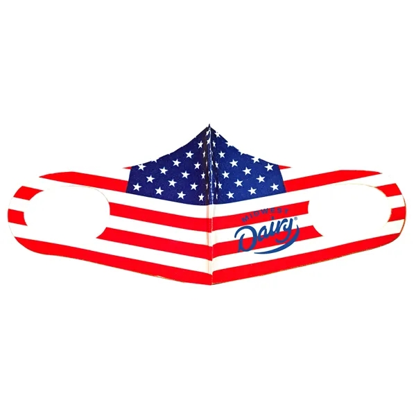 Flag Design FACE MASK, provides comfortable protection all day long, washable... from ASI 64845 Kin Image Inc / Himmers International Inc. DBA Kin Image Inc