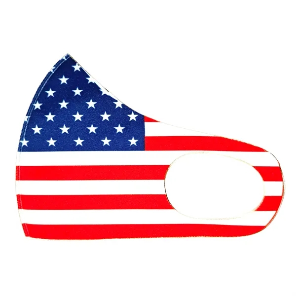 Flag Design FACE MASK, provides comfortable protection all day long, washable... from ASI 64845 Kin Image Inc / Himmers International Inc. DBA Kin Image Inc