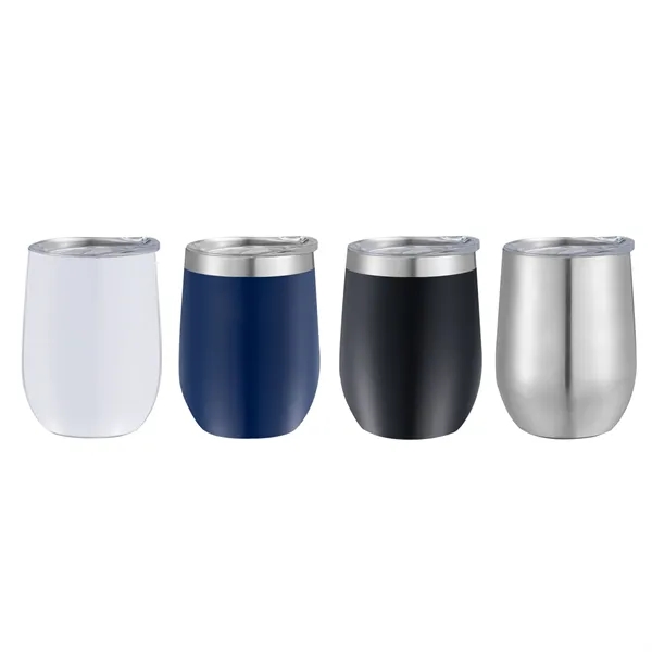 12 oz stainless steel tumbler with matte powder-coated finish and vacuum... from ASI 64845 Kin Image Inc / Himmers International Inc. DBA Kin Image Inc