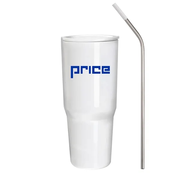 30 oz. Double Wall Acrylic Tumbler with Lid and S/S Straw... from ASI 64845 Kin Image Inc / Himmers International Inc.