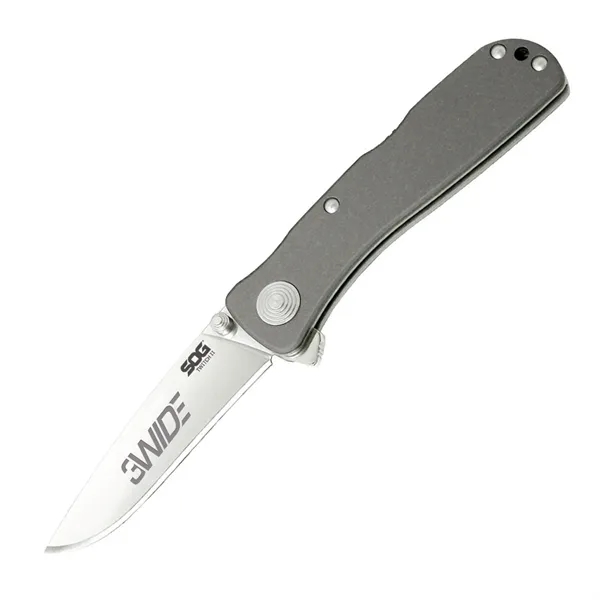 Knife that features a 3 1/2" handle with satin finish and... from ASI 46170 Compass Industries Inc